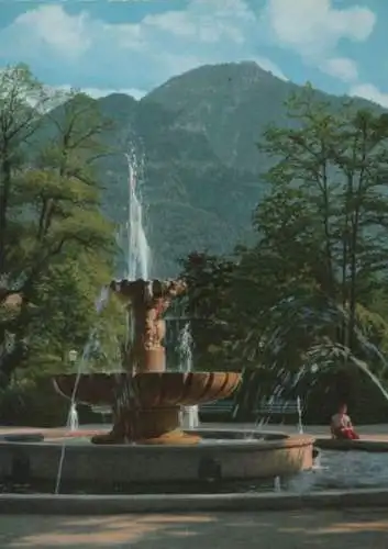 Bad Reichenhall - Solebrunnen im Kurpark - ca. 1980