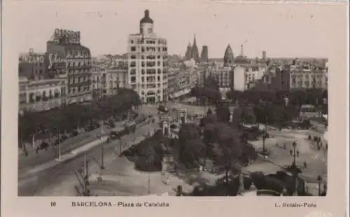 Spanien - Spanien - Barcelona - Plaza de Cataluna - ca. 1955