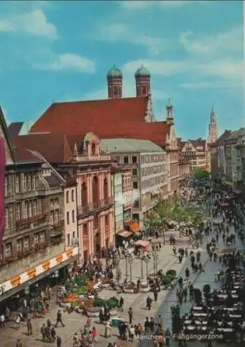 München - Blick in die Fußgängerzone - 1976