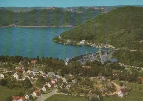 Waldeck - Hemfurth Edersee - Luftbild - ca. 1975