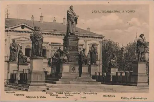 Worms - Lutherdenkmal - ca. 1935