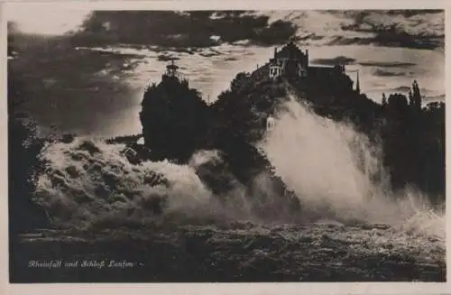 Schweiz - Schweiz - Rheinfall - und Schloß Laufen - ca. 1950