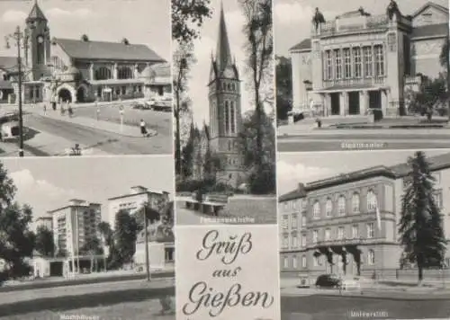 Gießen u.a. Hochhäuser - 1960