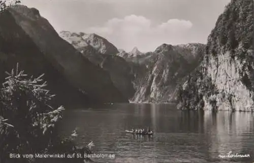 Berchtesgaden - St. Bartholomä vom Malerwinkel - ca. 1955