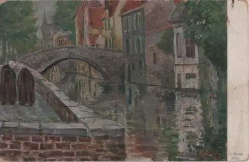 Belgien - Belgien - Brügge Bruges - Spielmanns-Kanal - ca. 1935