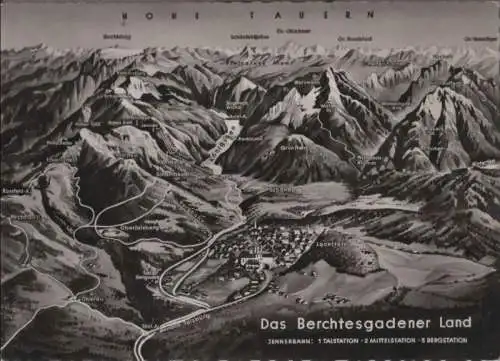 Berchtesgadener Land - Relief - ca. 1955