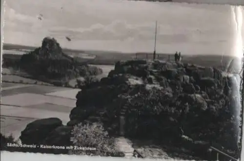 Sächsische Schweiz - Kaiserkrone mit Zinkelstein - 1959