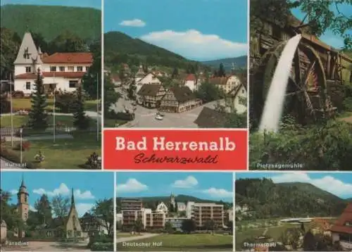 Bad Herrenalb - 6 Teilbilder - 1974