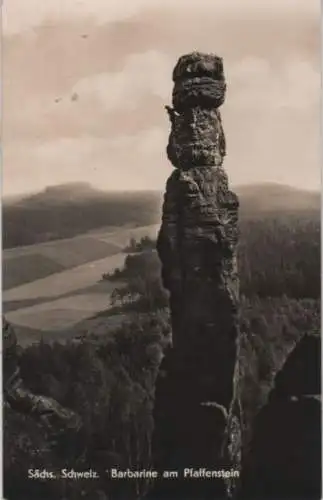 Sächsische Schweiz - Barbarine am Pfaffenstein - 1966