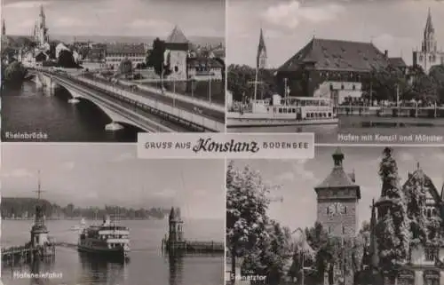 Konstanz - u.a. Hafeneinfahrt - 1955