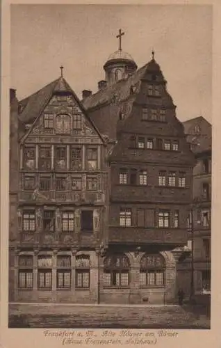 Frankfurt Main - Alte Häuser am Römer - ca. 1950