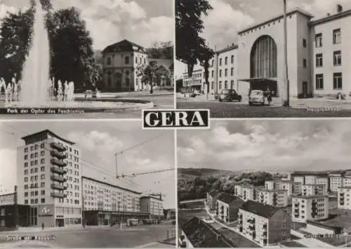 Gera - u.a. Straße der Republik - ca. 1975