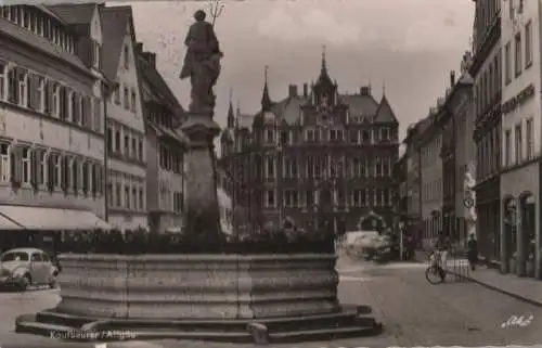 Kaufbeuren - Blick zum Rathaus - ca. 1960