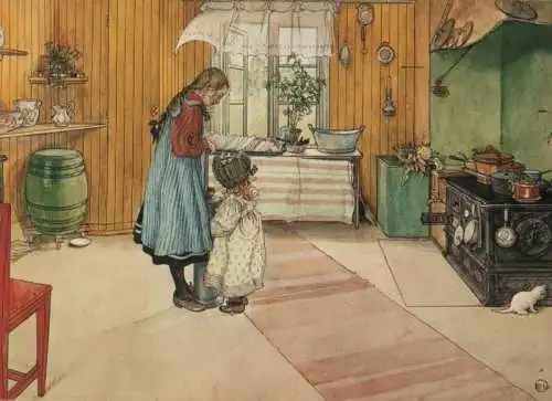 Carl Larsson The Kitchen