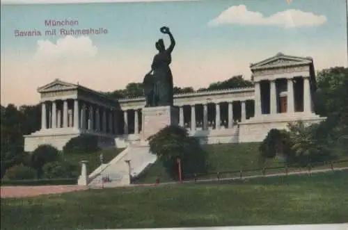 München - Bavaria mit Ruhmeshalle - ca. 1925