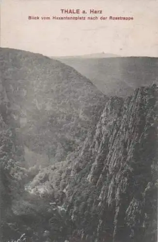 Thale - Blick vom Hexentanzplatz - 1938