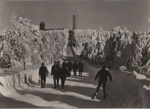 Oberwiesenthal - Blick zum Fichtelberg-Gipfel - 1968