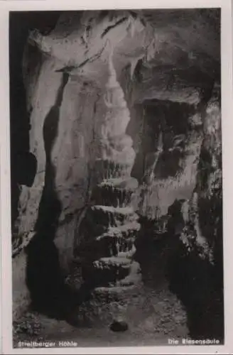 Wiesenttal, Streitberg - Höhle, Riesensäule - ca. 1960