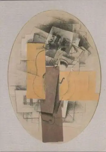 Georges Braque Glas, Violine und Notenblatt