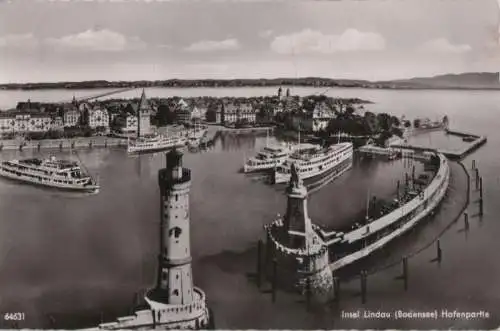 Lindau - Hafenpartie - ca. 1955