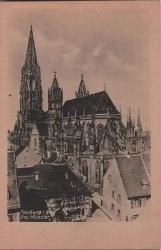 Freiburg - Das Münster - ca. 1935