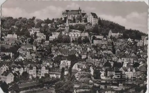 Marburg - Blick auf das Schloß - 1958