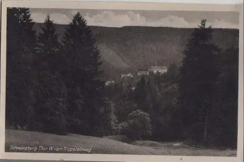 Schwarzburg - vom Trippsteinweg - ca. 1950