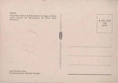 Tschechien - Prag - Praha - Tschechien - Wenzelsplatz