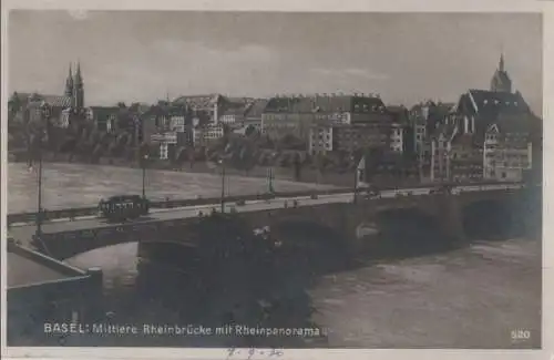 Schweiz - Schweiz - Basel - Mittlere Rheinbrücke - 1930