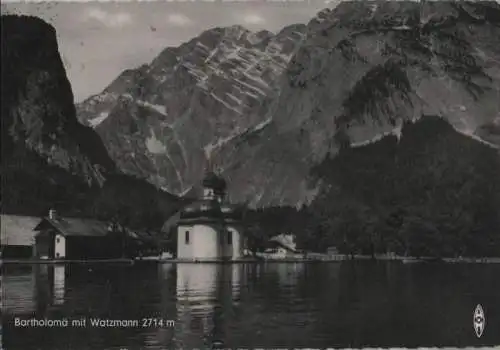 Königssee - mit St. Bartholomä - ca. 1965