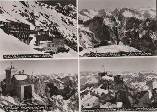 Zugspitzbahn - u.a. Ostgipfel mit Zentralalpen - ca. 1965