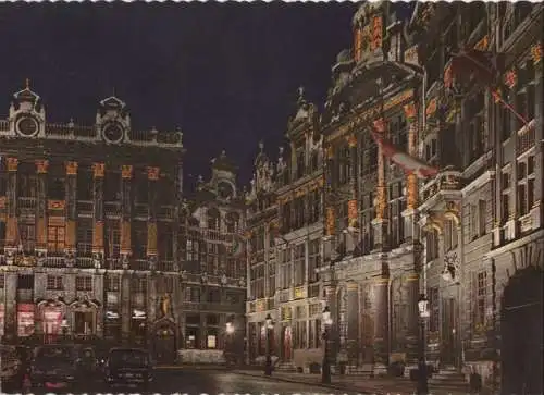 Belgien - Brüssel - Belgien - Marktplatz bei Nacht