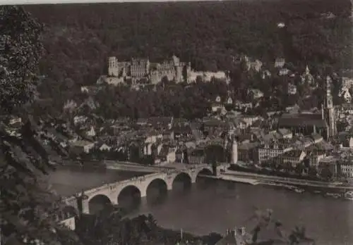 Heidelberg - Blick vom Philosophenweg - 1961