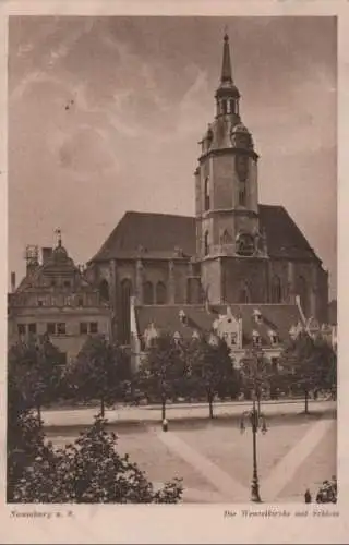 Naumburg - Wenzelskirche mit Schloß - ca. 1935