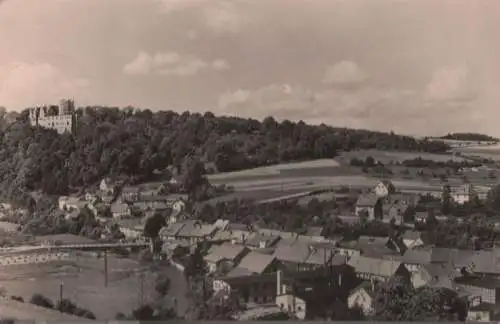 Kranichfeld - Teilansicht mit Oberschloß - 1964