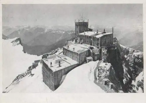 Ramsau - Zugspitzbahn auf der Zugspitze - ca. 1955