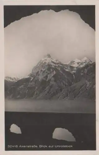 Schweiz - Schweiz - Axenstrasse - Blick auf Urirotstock - ca. 1955