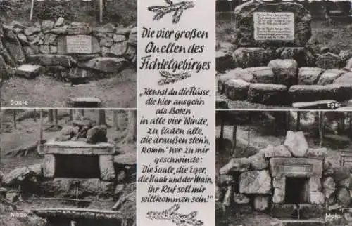 Fichtelberg - Fichtelgebirge - 4 Quellen u.a. naab u. Eger - 1963