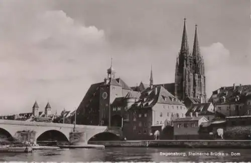 Regensburg - Steinerne Brücke - ca. 1960