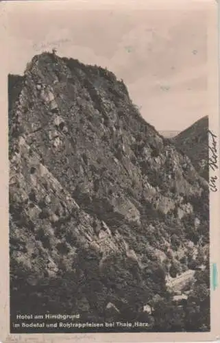 Thale - Bodetal und Roßtrappfelsen - 1956