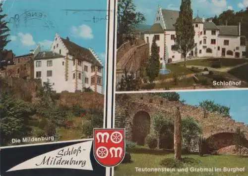 Miltenberg - Schloß Mildenburg mit Teutonenstein - 1975