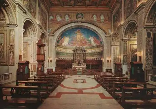 Italien - Italien - Rom - Roma - Interno della Basilica del SS. Cosma e Damiano - ca. 1985