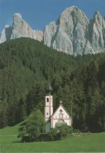 Italien - Italien - Kirche in den Dolomiten - ca. 1995