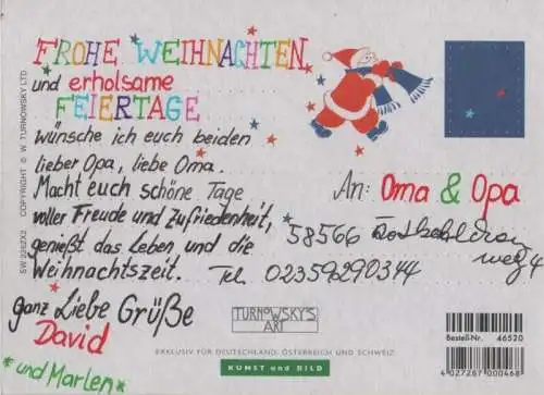 Frohe Weihnachten glänzend beschichtet