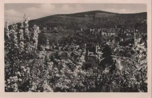 Heidelberg - Blick zum Schloß - 1952