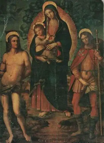 Italien - Rom - Roma - Italien - Basilica di S. Maria, Gemälde Madonna