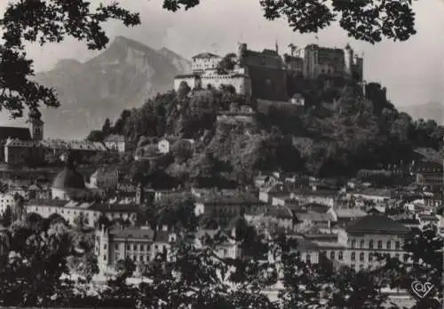 Österreich - Österreich - Salzburg - Altstadt mit Untersberg - ca. 1965