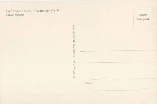 Horn-Bad Meinberg, Exeernsteine - Vorderansicht