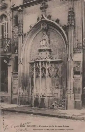 Frankreich - Frankreich - Rouen - Fontaine de la Grosse-Crosse - ca. 1905