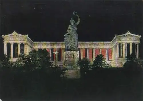 München - Nachtaufnahme Ruhmeshalle - ca. 1975